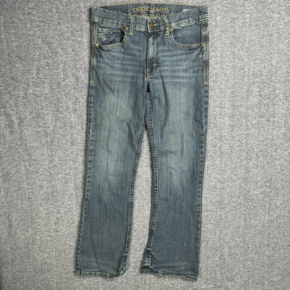 Cody James Boys Medium Wash Straight Leg Western Denim Jeans Size 14 RN138823